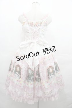 画像2: BABY,THE STARS SHINE BRIGHT / 夢色に花舞うPrincess Garden Party柄デコールジャンパースカート  白 I-25-08-13-024-BA-OP-HD-ZI