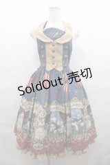 ALICE and the PIRATES / Marionette Chris柄ジャンパースカートI  紺 I-25-08-13-027-PA-OP-HD-ZI