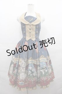 ALICE and the PIRATES / Marionette Chris柄ジャンパースカートI 紺 I