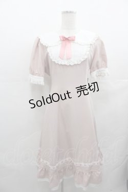 画像1: Amavel / Spring Festival Bunnyカフスセットワンピース  ピンク I-25-08-13-033-CA-OP-HD-ZI