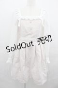 LIZ LISA / 刺繍スカラップワンピース  ピンクＸ白 I-25-08-13-043-LO-OP-HD-ZI