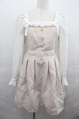 LIZ LISA / 刺繍スカラップワンピース  ピンクＸ白 I-25-08-13-043-LO-OP-HD-ZI