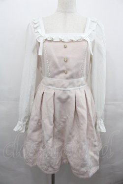画像1: LIZ LISA / 刺繍スカラップワンピース  ピンクＸ白 I-25-08-13-043-LO-OP-HD-ZI