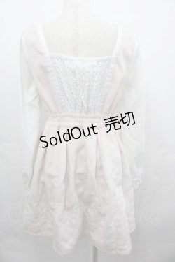 画像2: LIZ LISA / 刺繍スカラップワンピース  ピンクＸ白 I-25-08-13-043-LO-OP-HD-ZI