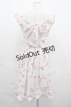 画像2: LIZ LISA / ラビットリボン柄ジャンスカ  アイボリーＸ赤 I-25-08-13-044-LO-OP-HD-ZI