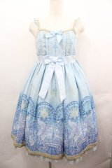 Angelic Pretty / Luminous Sanctuaryジャンパースカートセット  サックス I-25-08-15-065-AP-OP-HD-ZI