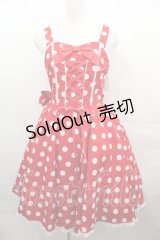 metamorphose / Syrupサーキュラージャンパースカート  赤 I-25-08-15-068-ME-OP-HD-ZI