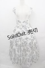 Victorian maiden / アンティークロココブーケエプロンドレス  モノトーン I-25-08-15-071-CL-OP-HD-ZI