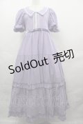 Maria pipi / セーラーカラーチェックレースドレス  ラベンダーチェック I-25-08-15-075-EL-OP-HD-ZI