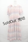 PINK HOUSE / ミックスフリル使いワンピース  ピンク I-25-08-15-094-LO-OP-HD-ZT277
