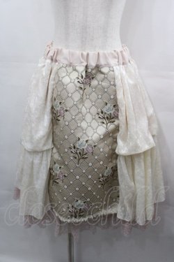 画像1: MR corset / アンティークドールスカート  ピンクＸアイボリー I-25-08-15-112-PU-SK-HD-ZI