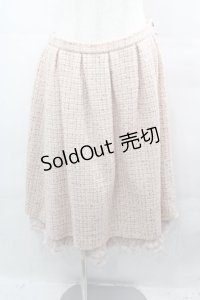 PINK HOUSE / 裾レースツイードスカート 4(L) ピンク I-25-08-15-114-LO-SK-HD-ZS