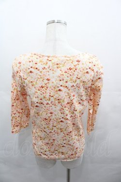 画像2: PINK HOUSE / 小花柄長袖Tシャツ L オレンジ I-25-08-15-040-LO-TS-HD-ZI