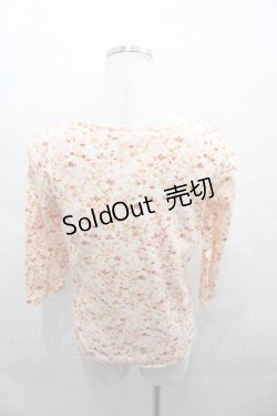 画像2: PINK HOUSE / 小花柄長袖Tシャツ L オレンジ I-25-08-15-040-LO-TS-HD-ZS