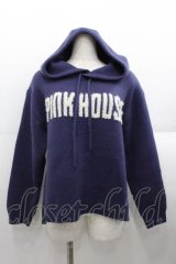 PINK HOUSE / ロゴフードニットトップス  パープル I-25-08-18-048-LO-TO-HD-ZI