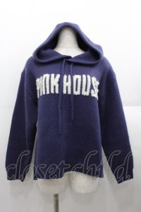 PINK HOUSE / ロゴフードニットトップス  パープル I-25-08-18-048-LO-TO-HD-ZI