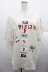 PINK HOUSE / ネームいっぱいロゴカットソー  アイボリー I-25-08-18-050-LO-TO-HD-ZI