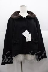 m petit by misako / ファー襟ショートコート 3L ブラウン I-25-08-18-052-LO-CO-HD-ZI