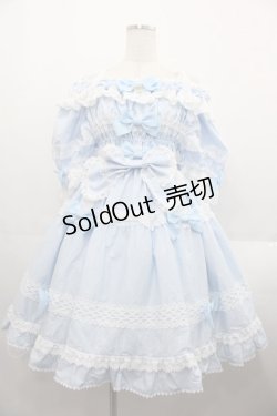 画像1: BABY,THE STARS SHINE BRIGHT / Petit fraisierワンピース  サックス I-25-08-18-053-BA-OP-HD-ZI