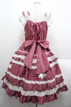 画像2: BABY,THE STARS SHINE BRIGHT / Rose Lace Rococoジャンパースカート  プラム I-25-08-18-054-BA-OP-HD-ZI
