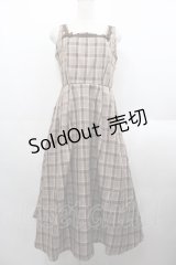 m petit by misako / リボンチェックジャンパースカート M ブラウン I-25-08-18-060-LO-OP-HD-ZI