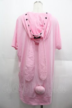 画像2: SUPER LOVERS / うさ耳パーカー  ピンク I-25-08-18-066-PU-OP-HD-ZI