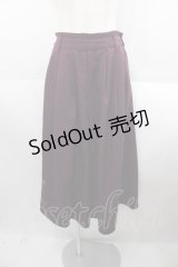 axes femme / ベルト付き裾刺繍ワイドパンツ  ボルドー I-25-08-18-098-AX-PA-HD-ZI