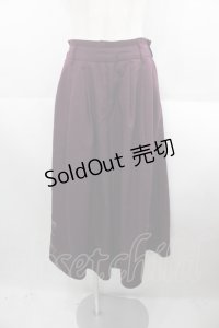 axes femme / ベルト付き裾刺繍ワイドパンツ  ボルドー I-25-08-18-098-AX-PA-HD-ZI