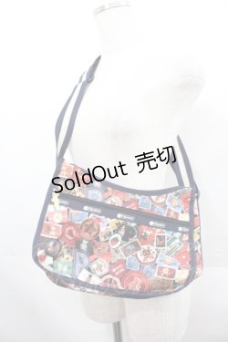 画像2: PINK HOUSE / CLASSIC HOBOPHワッペンパーティバッグ  ネイビー I-25-08-18-103-LO-BG-HD-ZI