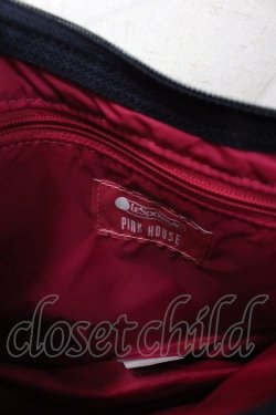 画像3: PINK HOUSE / CLASSIC HOBOPHワッペンパーティバッグ  ネイビー I-25-08-18-103-LO-BG-HD-ZI