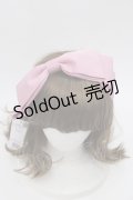 axes femme kawaii / 斜めリボンカチューシャ  ピンク I-25-08-18-109-AX-AC-HD-ZI