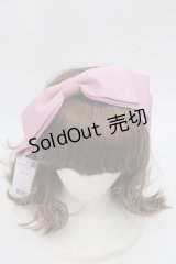 axes femme kawaii / 斜めリボンカチューシャ  ピンク I-25-08-18-109-AX-AC-HD-ZI
