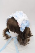 BABY,THE STARS SHINE BRIGHT / Petit fraisierヘッドドレス  サックスＸ白 I-25-08-18-111-BA-AC-HD-ZI