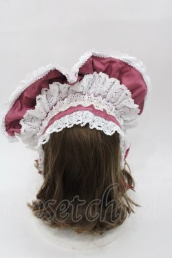 画像2: BABY,THE STARS SHINE BRIGHT / Rose Lace Rococoボンネット  プラム I-25-08-18-112-BA-AC-HD-ZI