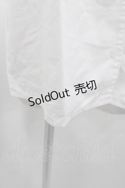画像4: PEACE NOW / ポケット刺繍セーラーシャツ  ホワイト×ブラック I-25-08-18-026-PU-BL-HD-ZI
