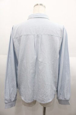 画像2: axes femme POETIQUE / スノークリスタル刺繍ブラウス  サックス I-25-08-18-004-AX-BL-HD-ZI
