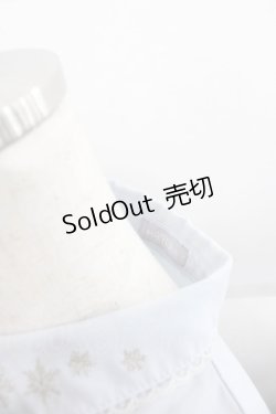 画像3: axes femme POETIQUE / スノークリスタル刺繍ブラウス  サックス I-25-08-18-004-AX-BL-HD-ZT498