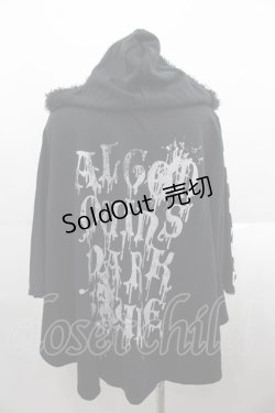 画像2: ALGONQUINS / ファーフード付きツートーンモモンガトップス  ブラック I-25-08-18-041-AL-TO-HD-ZI