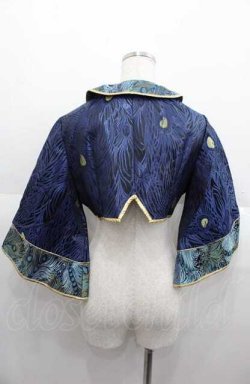 画像2: 海外ロリータブランド / 総柄刺繍ジャケット  青 I-25-08-22-046-LO-OP-HD-ZI