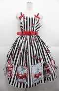 Angelic Pretty / Cherry Stampジャンパースカート  黒 I-25-08-22-051-AP-OP-HD-ZI
