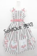 Angelic Pretty / Cherry Stampジャンパースカート  黒 I-25-08-22-051-AP-OP-HD-ZI