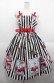 画像1: Angelic Pretty / Cherry Stampジャンパースカート  黒 I-25-08-22-051-AP-OP-HD-ZI (1)