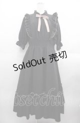 m petit by misako / NINA'SコラボAMハイショクメローワンピース LL 黒Ｘピンク I-25-08-22-062-LO-OP-HD-ZI