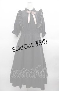 m petit by misako / NINA'SコラボAMハイショクメローワンピース LL 黒Ｘピンク I-25-08-22-062-LO-OP-HD-ZI