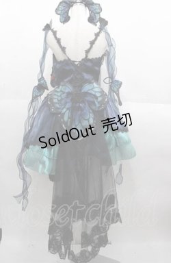 画像2: 海外ロリータブランド / 蝶モチーフジャンパースカートセット  グリーンＸ黒 I-25-08-22-077-LO-OP-HD-ZI