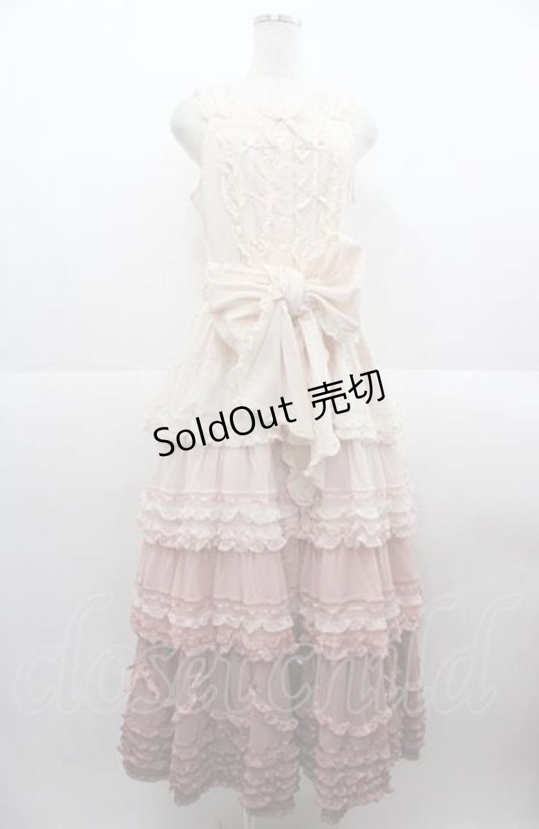 画像1: PINK HOUSE / 海外限定グラデーションチュールノースリーブワンピース  ピンク I-25-08-22-080-LO-OP-HD-ZI (1)