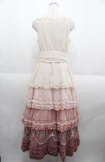 画像2: PINK HOUSE / 海外限定グラデーションチュールノースリーブワンピース  ピンク I-25-08-22-080-LO-OP-HD-ZI (2)