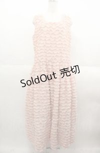 PINK HOUSE / フロッキードットチュールフリル使いローンワンピース  ピンク I-25-08-22-081-LO-OP-HD-ZI