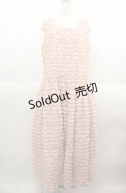 画像1: PINK HOUSE / フロッキードットチュールフリル使いローンワンピース  ピンク I-25-08-22-081-LO-OP-HD-ZI