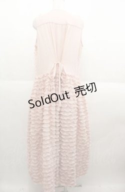 画像2: PINK HOUSE / フロッキードットチュールフリル使いローンワンピース  ピンク I-25-08-22-081-LO-OP-HD-ZI